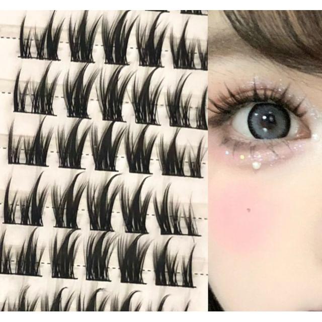 

Sakura Cloud - Individual Cluster False Eyelashes Black - One Size