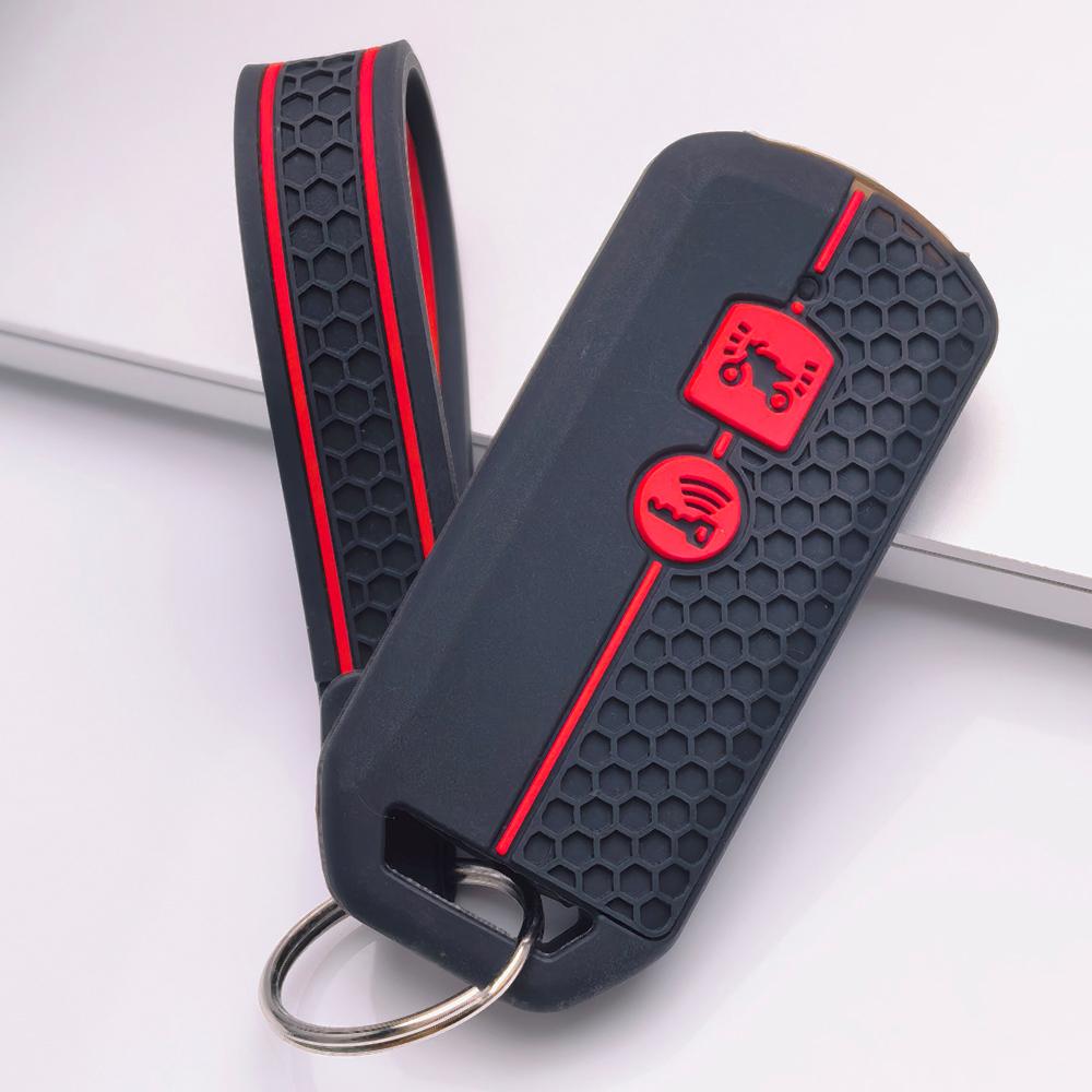 Key Fob Cover for Honda 150 PCX 125 Switch with Keychain Anti-Scratch Guard Shockproof Protection Soft Grip Texture Responsive Button Touch