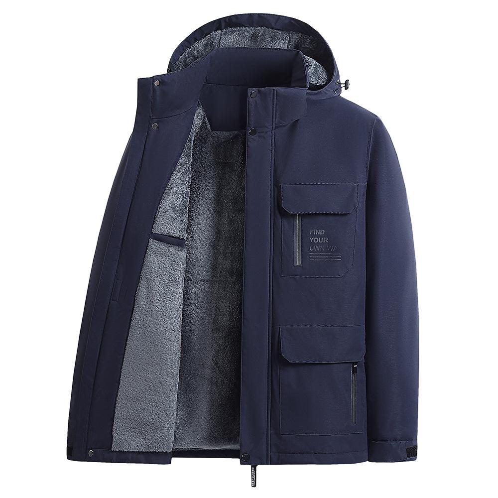 Winter New Cotton-padded Men's Padded Leisure Cotton-padded Jacket Men's Jacket Windproof and Waterproof Plus Size Coat.