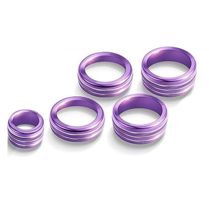 Chevrolet Silverado 22-23 Decorative Rings for A/C Knobs & Headlight Switches