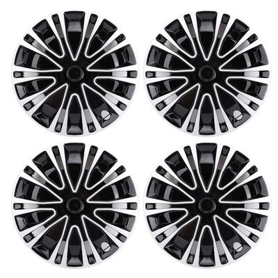 4 Pcs 15in Hubcaps Full Protection Stylish Look Universal Fit Snap On R15 Wheel Rim Cover for Most