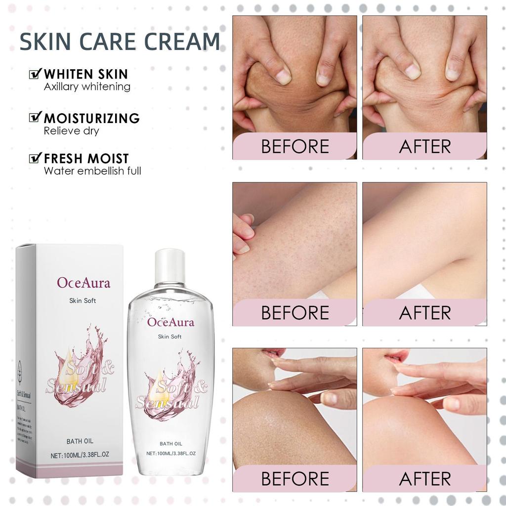 OceAura body moisturizing oil moisturizes the skin, moisturizes, brightens and rejuvenates the skin, daily body deep care skin care oil 100ml