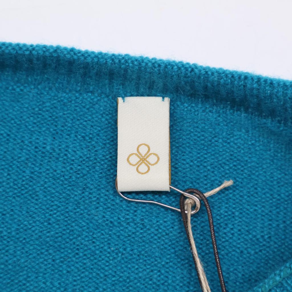 TOYOBOSHI ANZU Blue Green Duck Feather Cashmere 100 09IT-EF0001 Sweater Tops 1 greenUsed