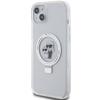 Karl Lagerfeld KLHMP15MHMRSKCH iPhone 15Plus / 14 Plus 6.7" White/white Hardcase Ring Stand Karl&Choupette MagSafe