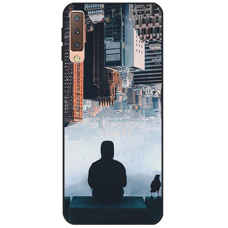 Cases For Samsung Galaxy A7 2018 Cover Silicon Color Phone Case Cover For Samsung A7 2018 A750 A750F 6.0 Inch Protective Shell
