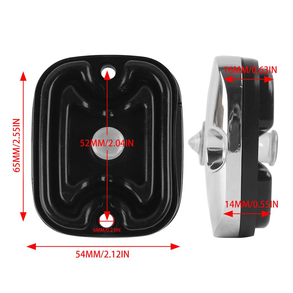 Front Brake Master Cylinder Cover Motorcycle For Harley Touring Road King Street Glide FLHR FLHT Dyna Fat Bob FXDF Softail FLSTF