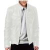 Mens Motorcycle Leather Jacket Slim Fit Short-Coat Lapel PU Jackets Autumn Zipper Stand Windproof Leather Coat Mens Clothing