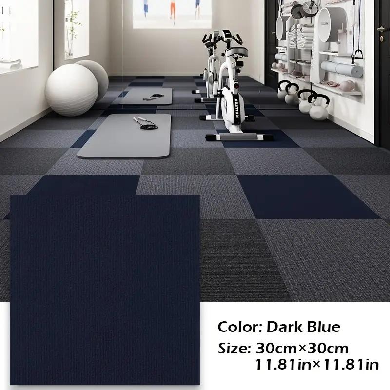 10pcs /set 11.81 inch DIY self-adhesive tile carpet, PVC backing anti slip floor mat, suitable for living room,home decoration