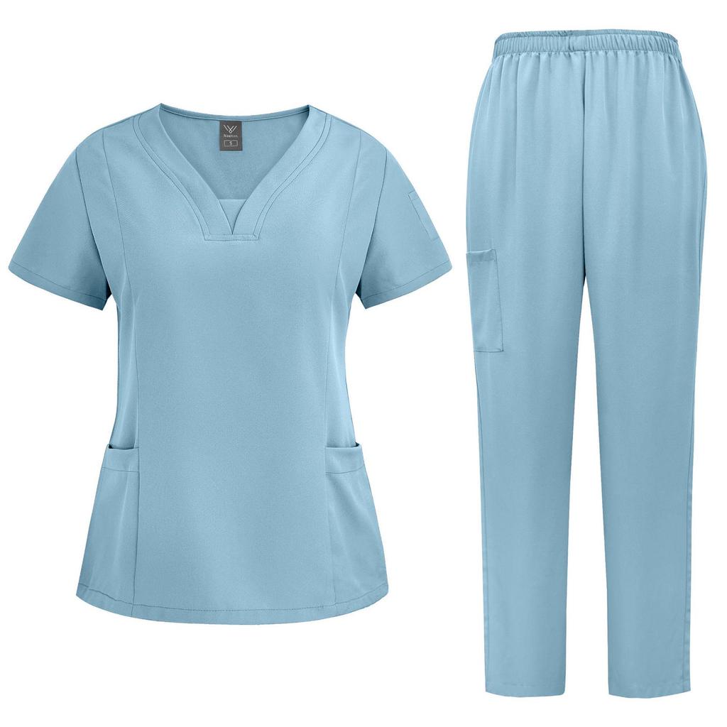 Nianqing Multi-Color Medical Workwear Set: Casual, Loose-Fit Doctor/Nurse Uniform, Plus Sizes Available