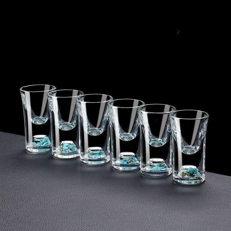 Hoogwaardig Licht Luxe Kristalglas Baijiu Kopje Huishouden Chinees Eén-slok Wijnkopje 50ml Wijngeset