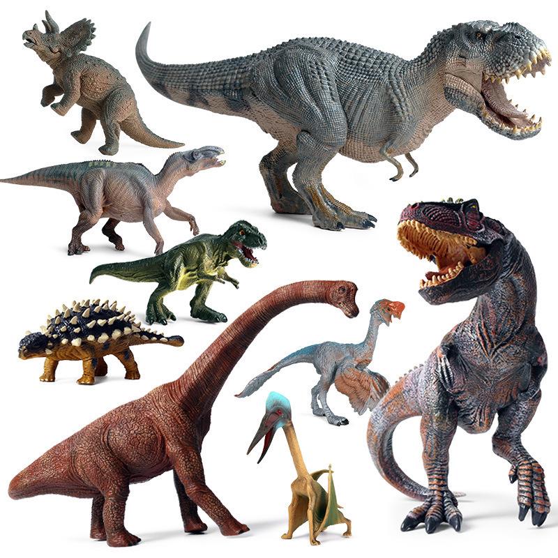 Children's Dinosaur Toy Set: King Kong, Tyrannosaurus Rex, Aurochs, Pachycephalosaurus, Spinosaurus, Therizinosaurus Model.