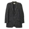 SAINT LAURENT PARIS 2015 394625 Mohair Tailored Jacket Jacket 34 Black Gray CheckUsed
