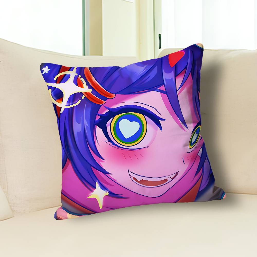 M-MiSide Cute Girl M-Mita Pillow Case Modern Home Decorative Cozy Plush Pillowcase For Living Room Bedroom Sofa