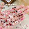 Mixed Cute Mini Colorful Resin Line Bowknot Bow Tie Ribbon Nail Art Decorations DIY Manicure Rhinestones Accessories