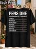 Italian Pensione Weekly Schedule With Distressed Weekday Typography And Orange Retireunisext Plan Unisex All Tshirt
