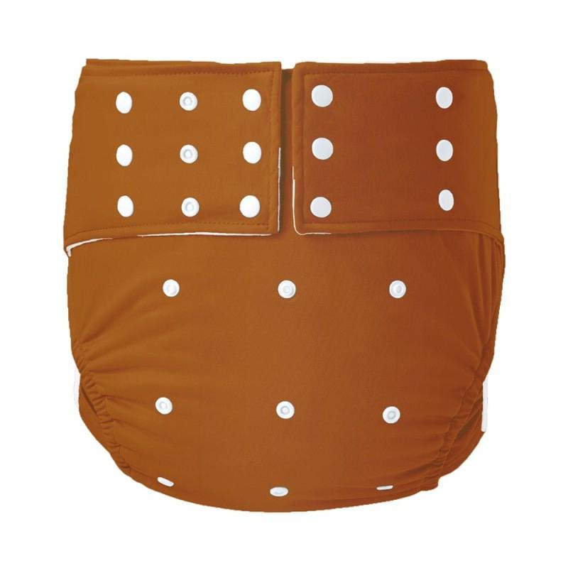 Reusable Adult Incontinence Briefs With Snap Leak-Proof Ice Silk Fabric Elderly Plus Size L XL