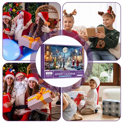 24er-Box Täglicher Rätsel-Countdown-Kalender Für Kinder Spannender Countdown bis Weihnachten Entfacht Feiertagsstimmung Familien-Weihnachtstradition