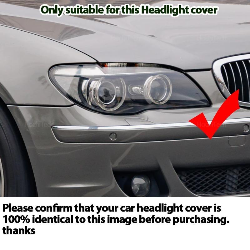 Car Headlight Lens Cover for BMW 7 Series E66 E65 E67 Facelift 2005-2008 Lampshade Shell Covers Car Glass Headlamp Lampcover