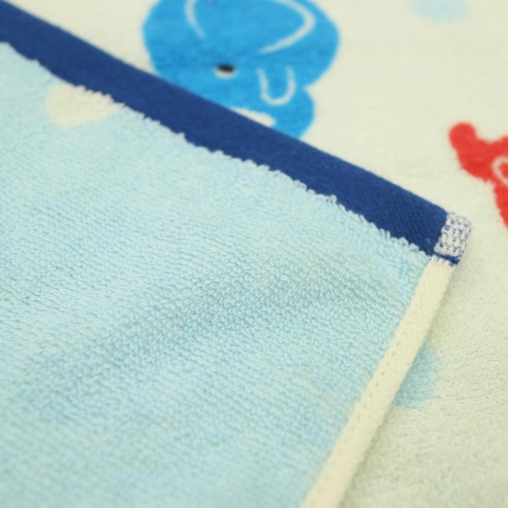 Marushin Fanti Colorful Character Face Antibacterial and Odor 0825000300 Towel, 100% Cotton, Resistant,