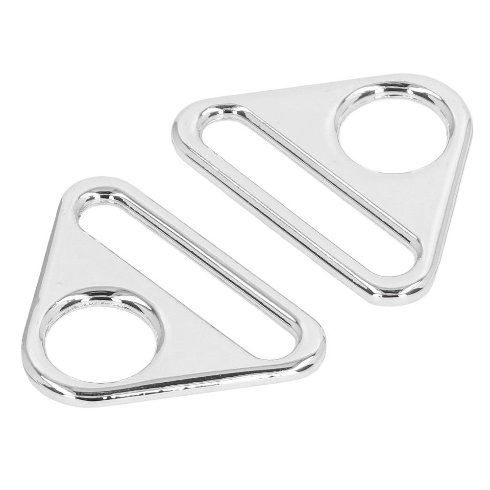 10pcs Buckles 38mm Luggage Accessories Zinc Alloy Lightweight Triangle Buckles Portable Rose Gold Metal Buckle Purse Hardware