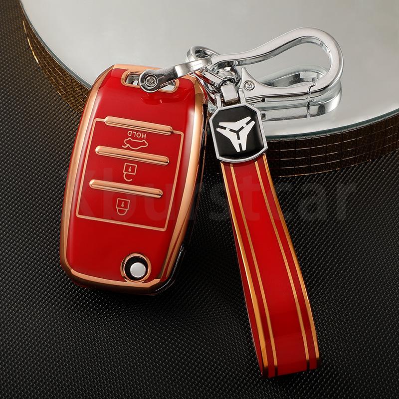 3/4 Buttons TPU Car Key Case For Kia Rio 3 K2 Ceed Cerato K3 Sportage 4 Picanto K5 Optima Sorento Forte Stinger 2017 2018
