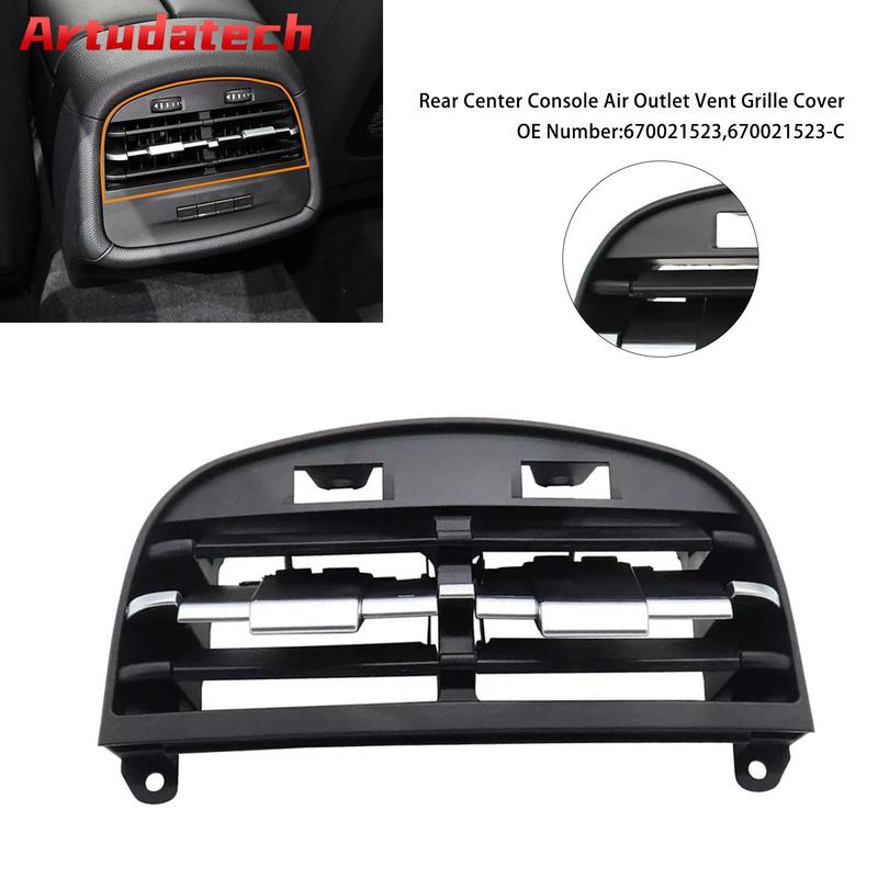 Artudatech Rear Center Console Air Outlet Vent Grille Cover for Maserati Ghibli 2014-
