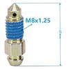 4 PCS Bleeder Valve, Brake Bleeder Screws, Quick Bleeders with Dust Caps M8x1.25