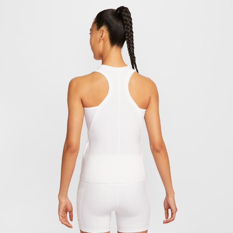 Nike Victory Dri-Fit Comfortable Soft Stretch Quick-Dry Sports Tank Top Women Tops White Black FD5585-100