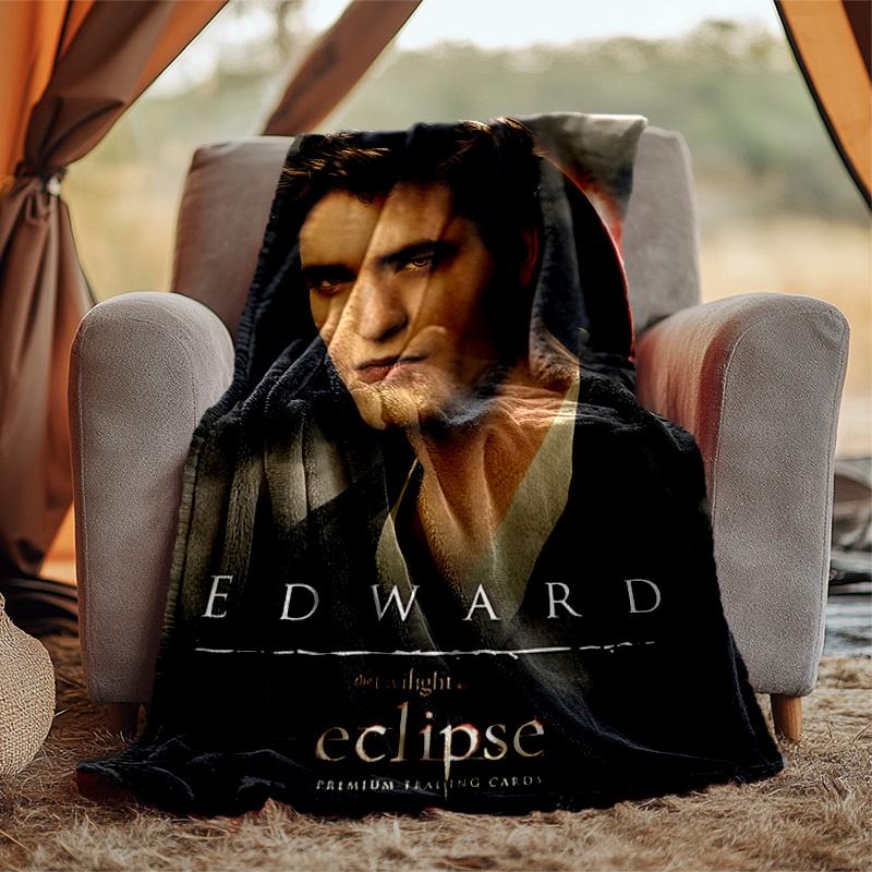 Edward Cullen Flannel Blanket Soft Warm All-Season Throw, Design for Camping, Car Travel, Hiking Sofa, Bed, Office Perfect Gift for Parties