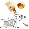 Keenso H1 Bulb Socket H1 Halogen Headlight Bulb Socket Holder Car Headlight Adapter Honda Cr-V Prelude Acura Front