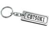 CB750K1 Double Ring Acrylic Original Keychain for Classic Exterior Custom Accessories A-822-2 Silver/Black - Cars, Mufflers, Handlebars, Parts,