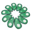 10 PCS Golf Club Head Covers Four Leaf Clover Pattern PU Waterproof Delicate Golf Iron Covers Set