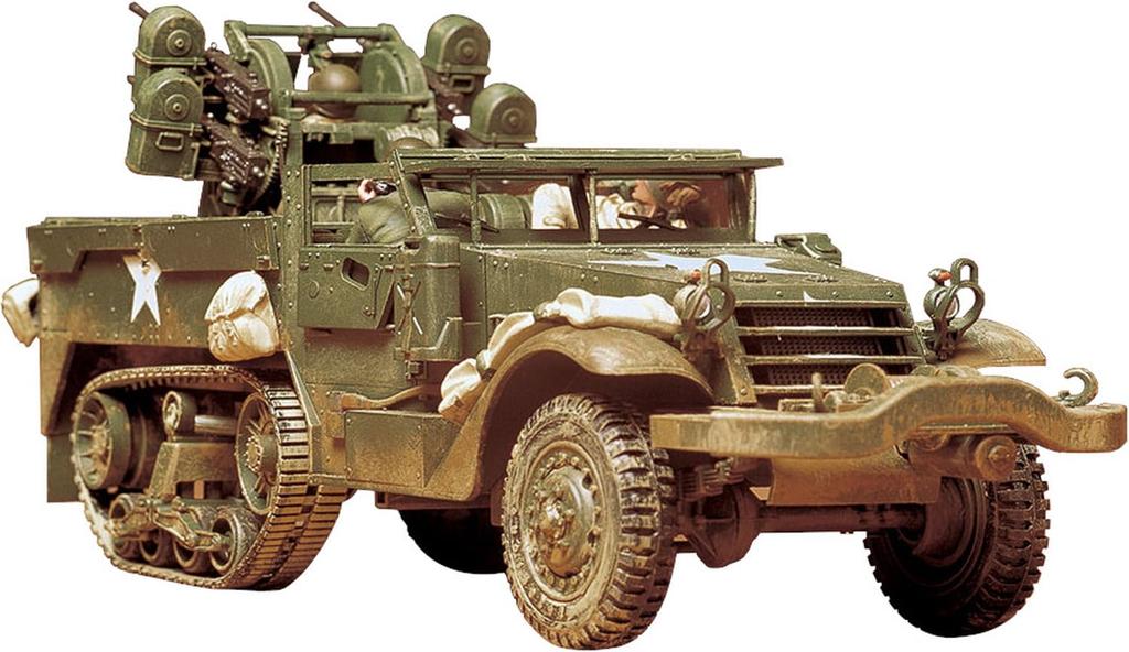 Tamiya Military Miniature Series American Gun M16 Sky Cleaner Пластиковая модель 35081 1/35 № 81 Самоходная зенитная установка