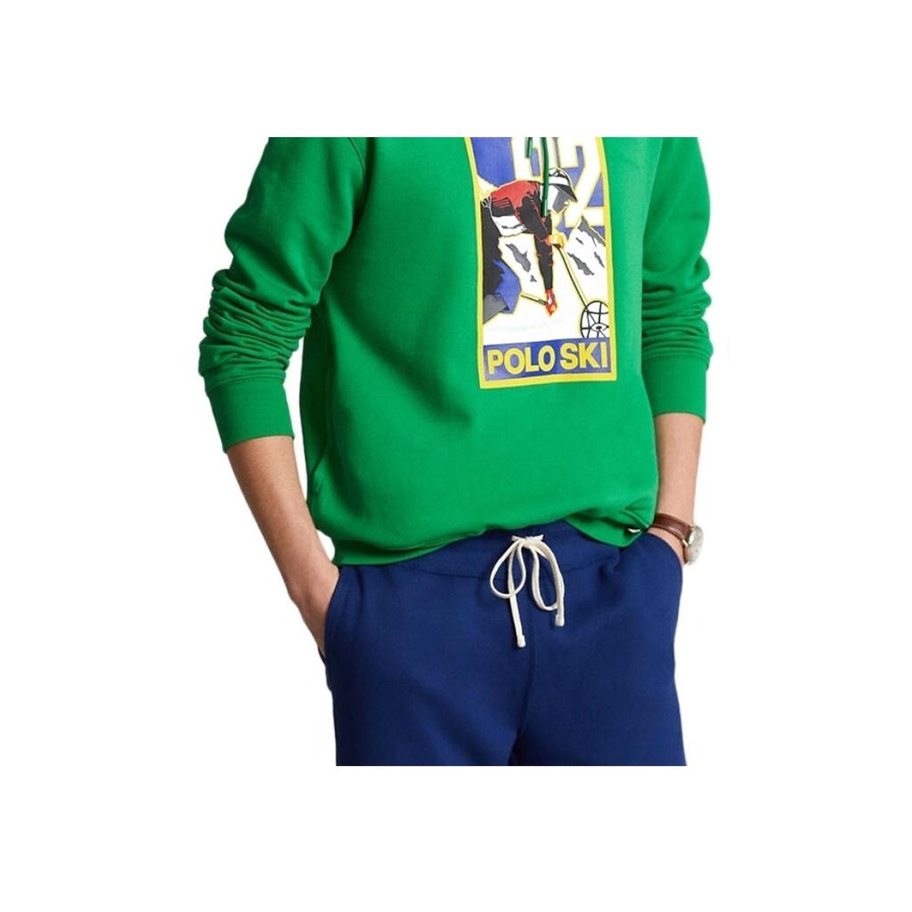 Polo Ralph Lauren FW22 Fleece Hoodie Heren sweatshirts Groen MNPOKNI16822466-300