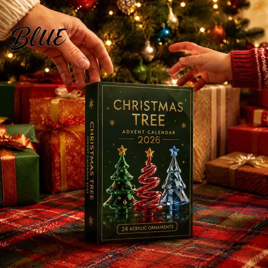 Weihnachtsparty-Zubehör Blind Box Enthält 24 Adventskalender Weihnachtsbaum Überraschungs-Schmuckstücke Geschenk