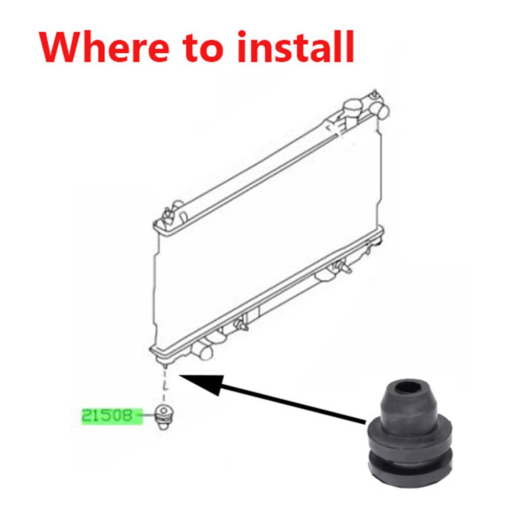 2 st För Navara Frontier D22 D40 Leaf ZE0 Pathfinder R50 R51 Xterra WD22 N50 350Z nedre Kylare Monteringsfäste stöd bussning