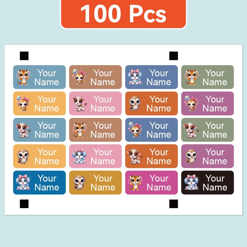 

Personalized Waterproof Name Stickers - Custom Labels for Pens, Books, Pencil Cases, School Supplies, Mugs | Stylish Strong 3X0.13CM