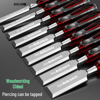 Baolian High Speed Steel Mortise and Flat Chisel Set for Woodworking