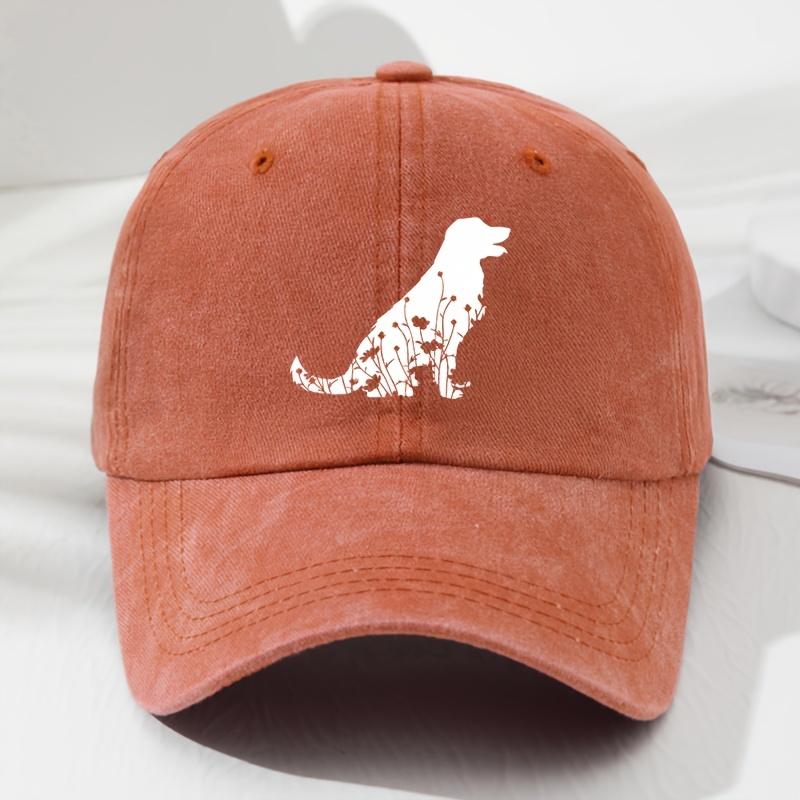 

Retro Dog Baseball Cap Adjustable Outdoor Casual Hat помаранчевий