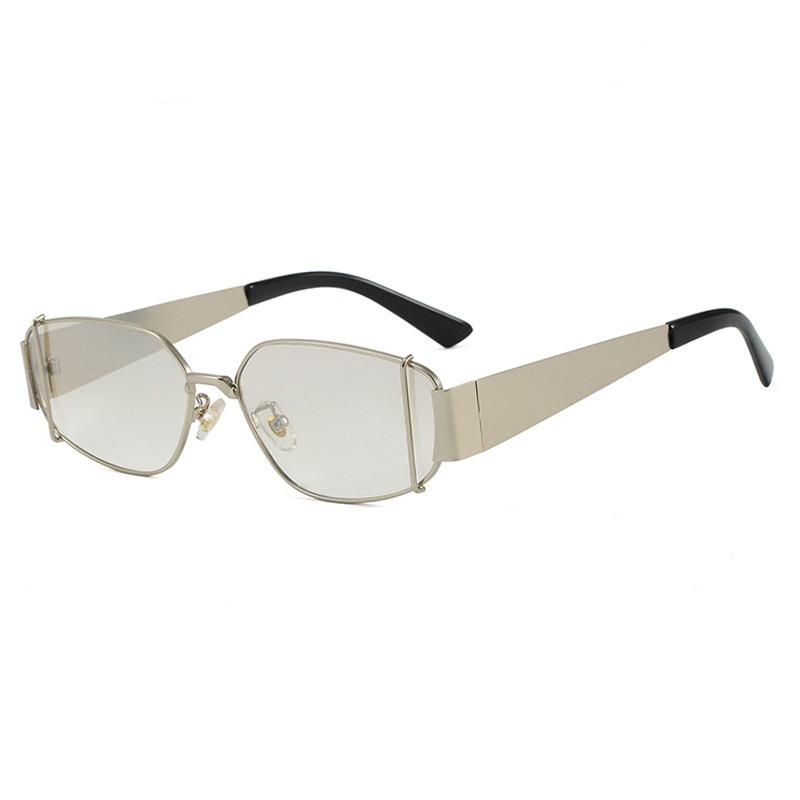 Y2K Luxury Irregular Rectangular Sunglasses Women Men Punk Metal Frame UV400 Protection Outdoor Fashion