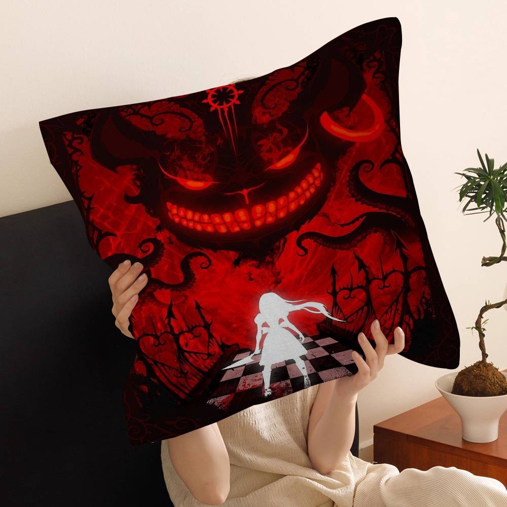 Horror Game AAlice MMadness RReturns Cushion Cover Car Throw Pillow Case For Sofa Car Christmas Gift Xcm Xcm
