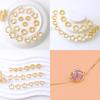 10pcs Two Hole CCB Heart Flower Star Oval Circle Frame Beads Spacer Connectors for Diy Bracelet Earrings Pendants Jewelry Making