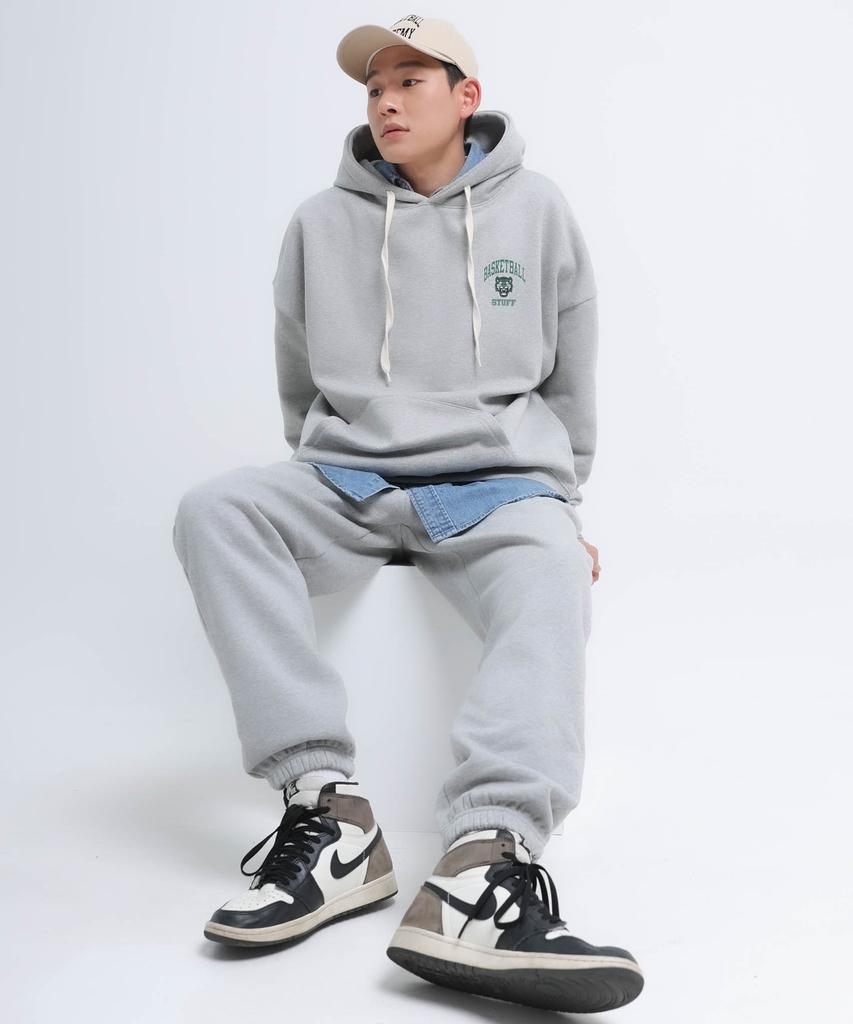 STUFF Tiger Loose Fit Jogger Training Pants Grey