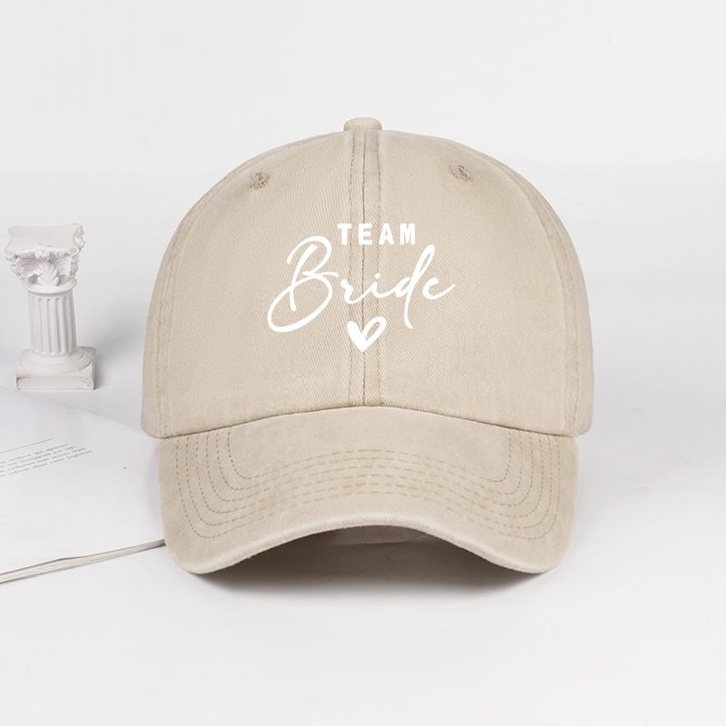 Unisex Modieuze TEAM bride Opdruk Baseballpet Trendy Lichtgewicht Outdoor Zon Hoed Perfect voor Reizen en Kamperen
