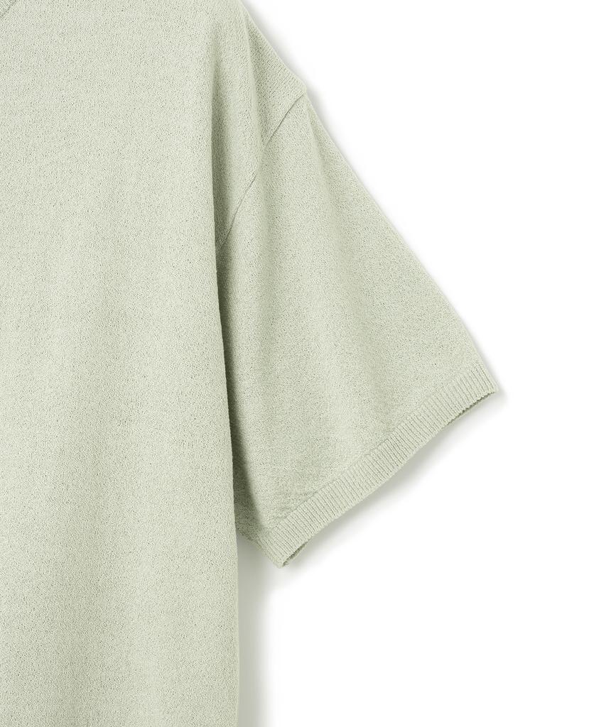 KNITTED Cool Summer Essential Round Short Sleeve Knit Tee Light Mint
