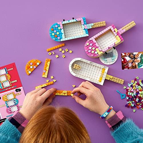 LEGO DOTS Rama Foto & Brățară (Inghetata) 41956, Jucărie, Cuburi de construcție, Cadou, Bijuterii, Artizanat, Băieți și Fete, Vârsta 6+