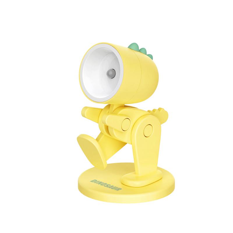 Veilleuse LED Mini Dessin Animé Mignon Animal de Compagnie Lumière Chien Cerf Dinosaure Portable Pliable Lampe de Table Étudiant Enfants Salon Chambre Décor
