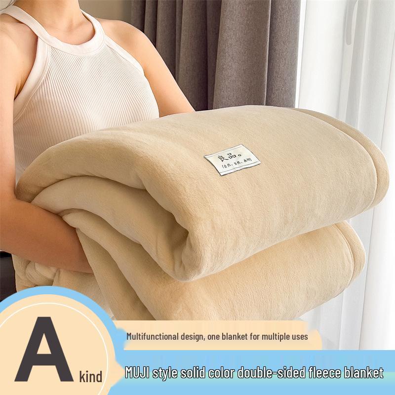 

Двустороннее толстое бархатное одеяло-шаль - Зимний коралловый флис фланель 48x74cm One Pillowcase