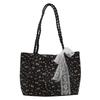 Chic Street Style Canvas Tote Bag For Women With Soft Texture And Spacious Design Ideal For Commuting