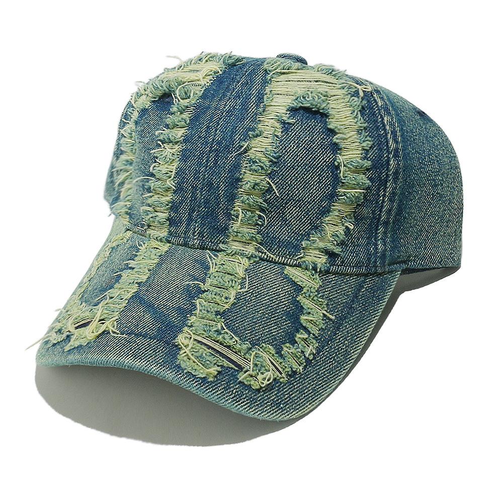 Xiyin Temu European and American retro washed old hole visor cowboy baseball cap spring and summer